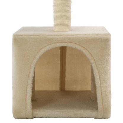 Albero per Gatti con Tiragraffi in Sisal 55 cm Beige | homemem39