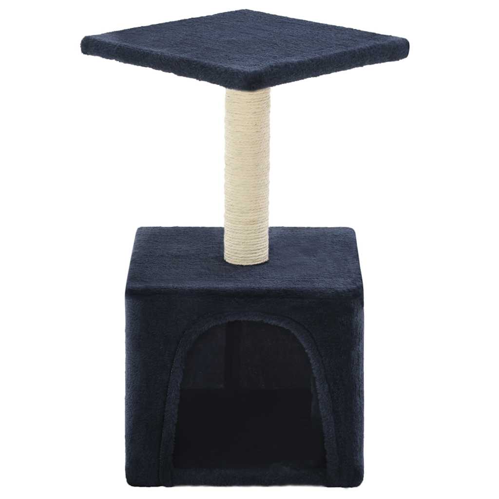 Albero per Gatti con Tiragraffi in Sisal 55 cm Blu Scuro | homemem39