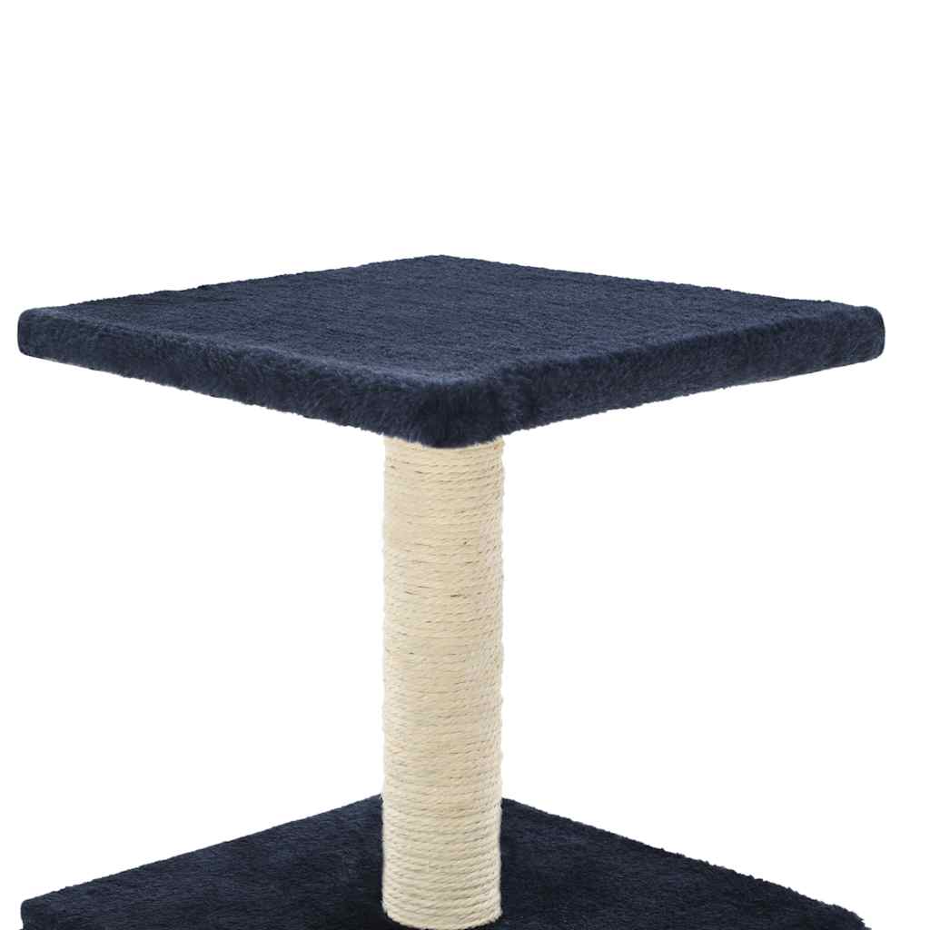 Albero per Gatti con Tiragraffi in Sisal 55 cm Blu Scuro | homemem39