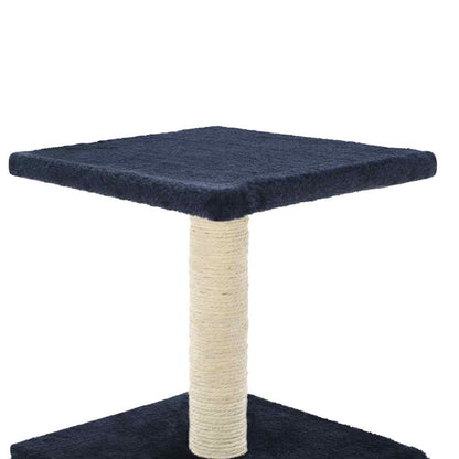 Albero per Gatti con Tiragraffi in Sisal 55 cm Blu Scuro | homemem39