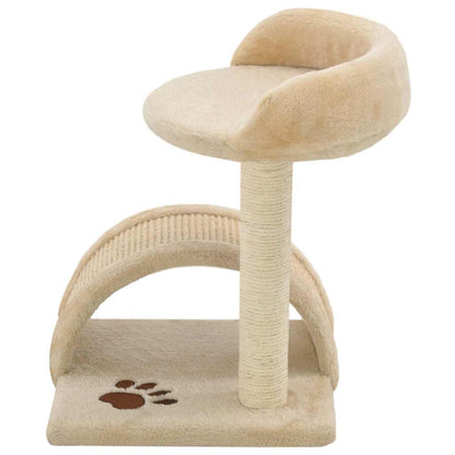 Albero per Gatti con Tiragraffi in Sisal 40 cm Beige e Marrone | homemem39