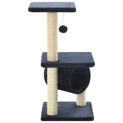 Albero per Gatti con Tiragraffi in Sisal 65 cm Blu Scuro | homemem39