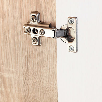 Parete Attrezzata Porta TV con Luci LED Rovere Sonoma e Bianco