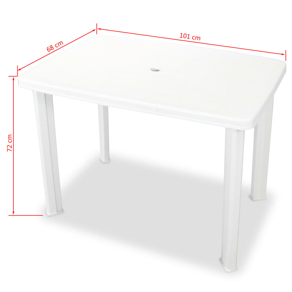 Set da Bistrot 3 pz in Plastica Bianco - homemem39
