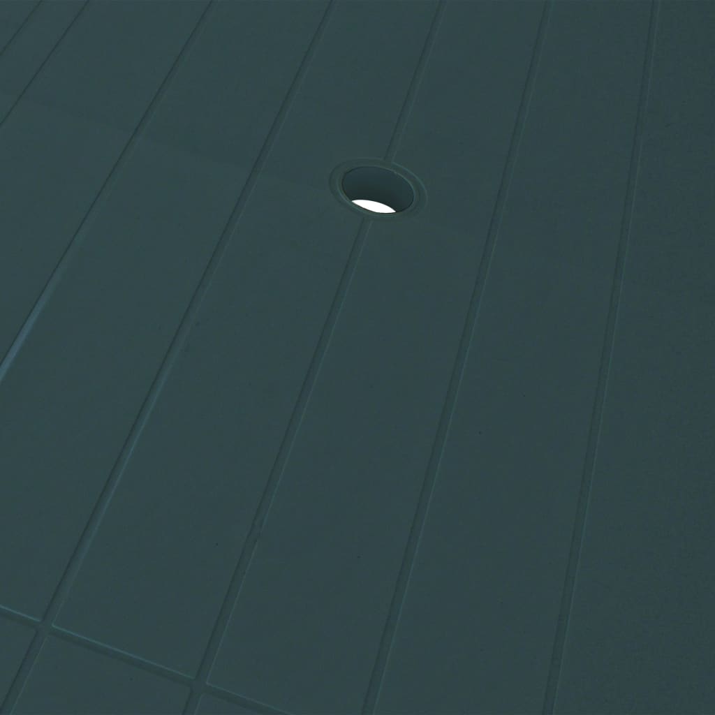 Set da Pranzo da Giardino 7 pz in Plastica Verde