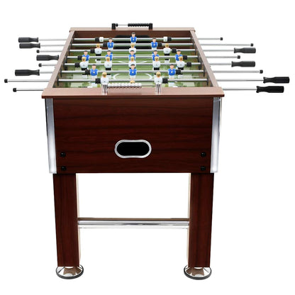 Tavolo Calcio Balilla in Acciaio 140x74,5x87,5 cm Marrone | homemem39