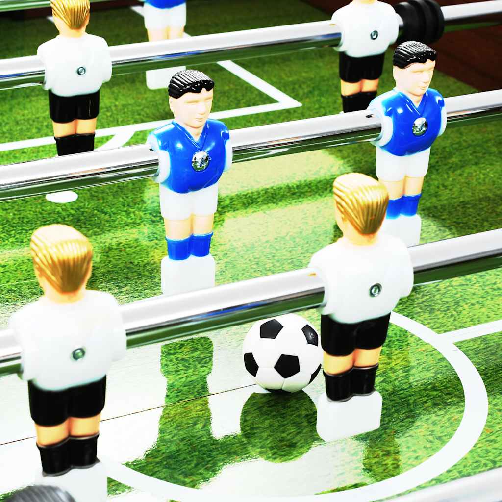 Tavolo Calcio Balilla in Acciaio 140x74,5x87,5 cm Marrone | homemem39
