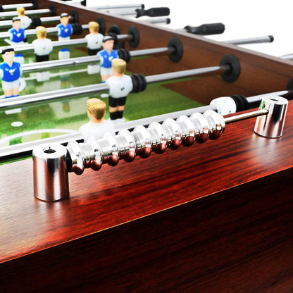 Tavolo Calcio Balilla in Acciaio 140x74,5x87,5 cm Marrone | homemem39
