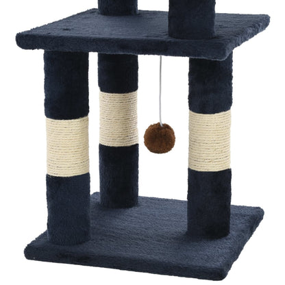 Albero per Gatti con Tiragraffi in Sisal 65 cm Blu | homemem39