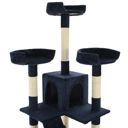 Albero per Gatti con Tiragraffi in Sisal 170 cm Blu | homemem39