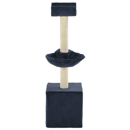 Albero per Gatti con Tiragraffi in Sisal 105 cm Blu | homemem39