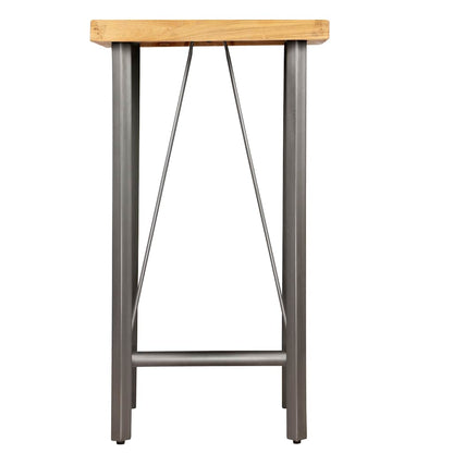 Tavolo da Bar in Teak Massello di Recupero 60x60x107 cm