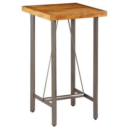 Tavolo da Bar in Teak Massello di Recupero 60x60x107 cm | homemem39