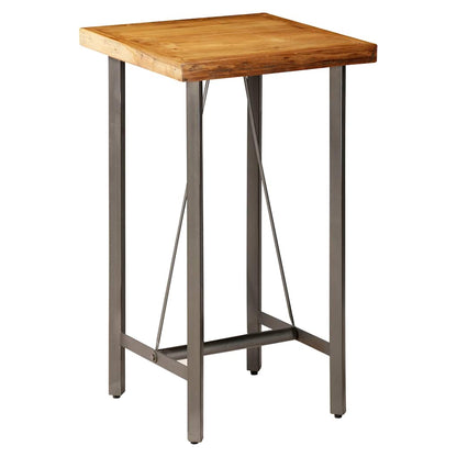 Tavolo da Bar in Teak Massello di Recupero 60x60x107 cm | homemem39