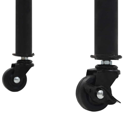 Tavolo Consolle in MDF e Legno di Abete 100x33,5x80 cm