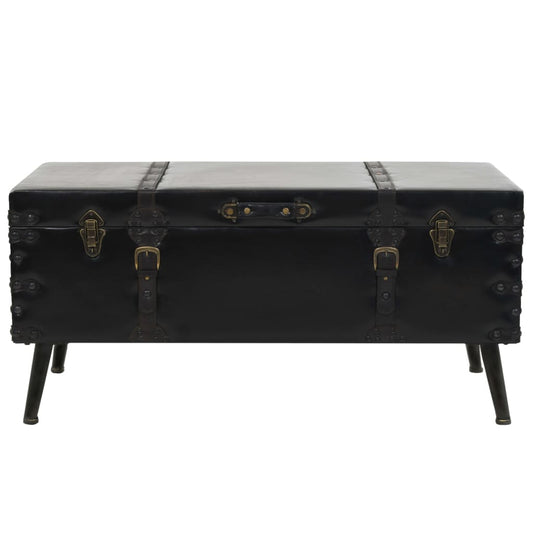 Tavolino da Salotto in MDF e Acciaio 102x51x48 cm