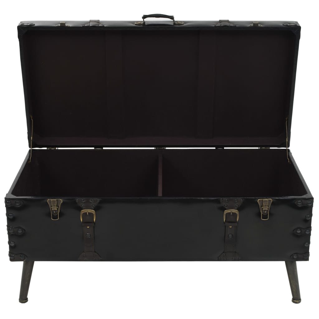 Tavolino da Salotto in MDF e Acciaio 102x51x48 cm