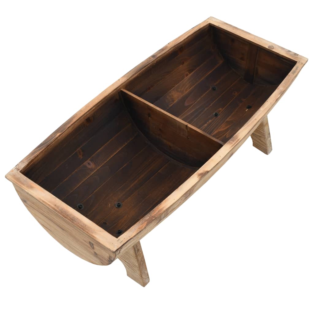 Cassapanca in Legno Massello e Tessuto 103x51x44 cm - homemem39
