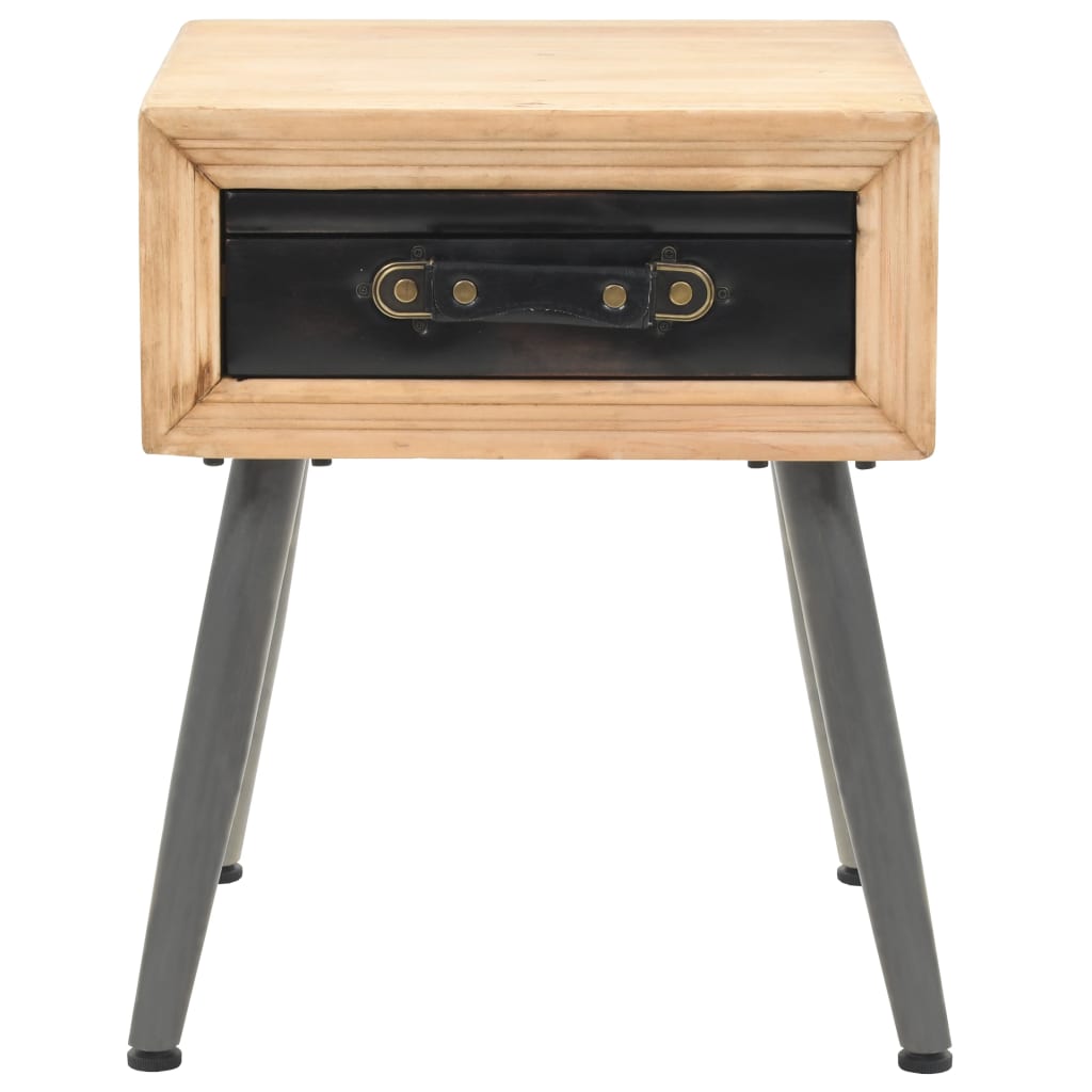 Comodino in Legno Massello di Abete 43x38x50 cm | homemem39