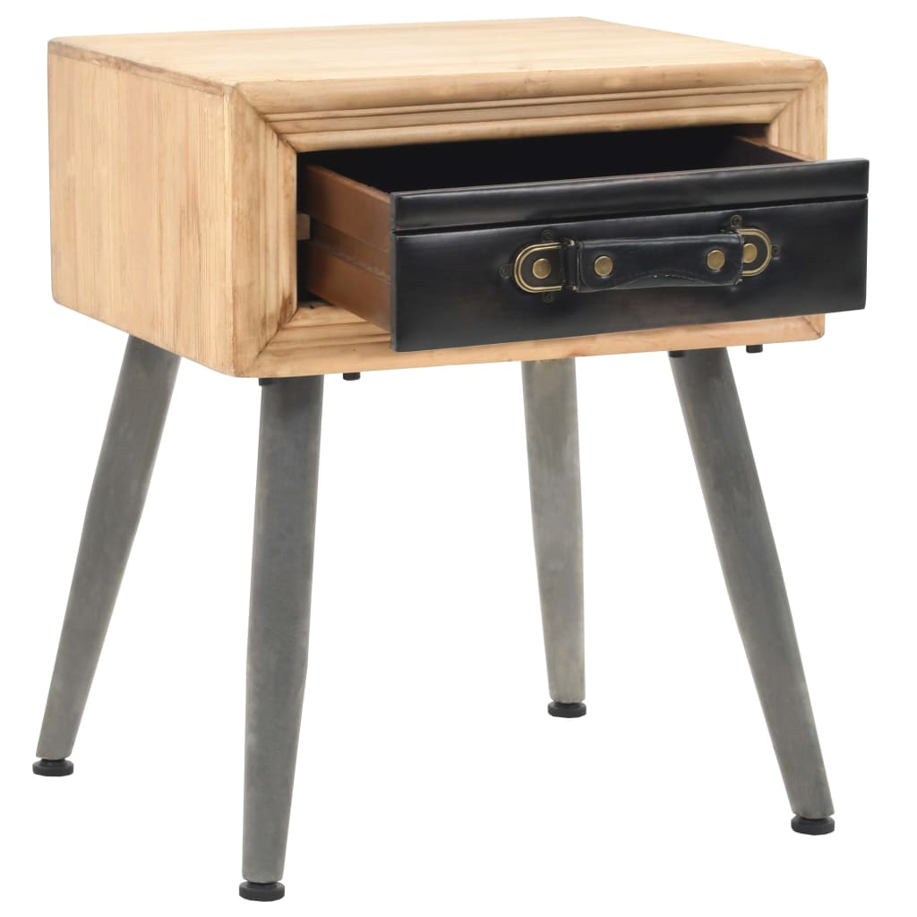 Comodino in Legno Massello di Abete 43x38x50 cm | homemem39