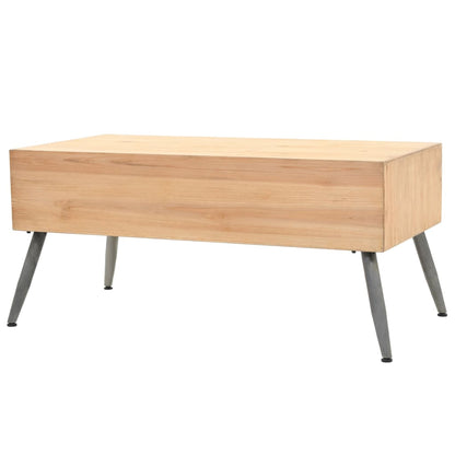 Tavolino da Caffè in Legno Massello di Abete 115x55x50 cm | homemem39