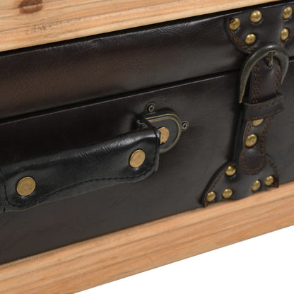 Tavolino da Caffè in Legno Massello di Abete 115x55x50 cm | homemem39