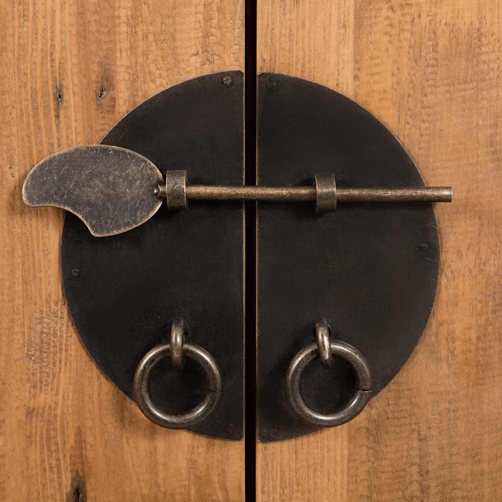 Vanità da Bagno in Legno Massello di Pino 70x32x63 cm - homemem39