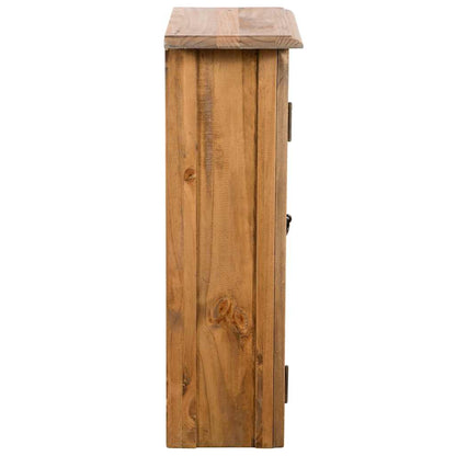 Mobile da Bagno a Parete in Legno Massello di Pino 42x23x70 cm | homemem39