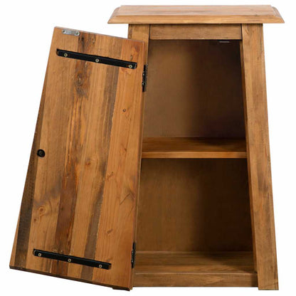 Mobile da Bagno a Parete in Legno Massello di Pino 42x23x70 cm | homemem39