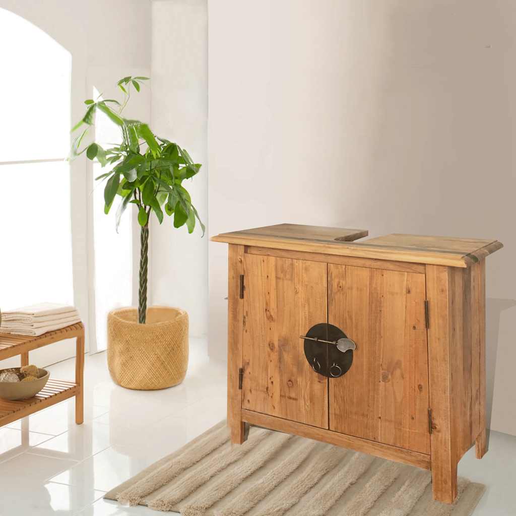 Set Mobili da Bagno in Legno Massello di Pino | homemem39