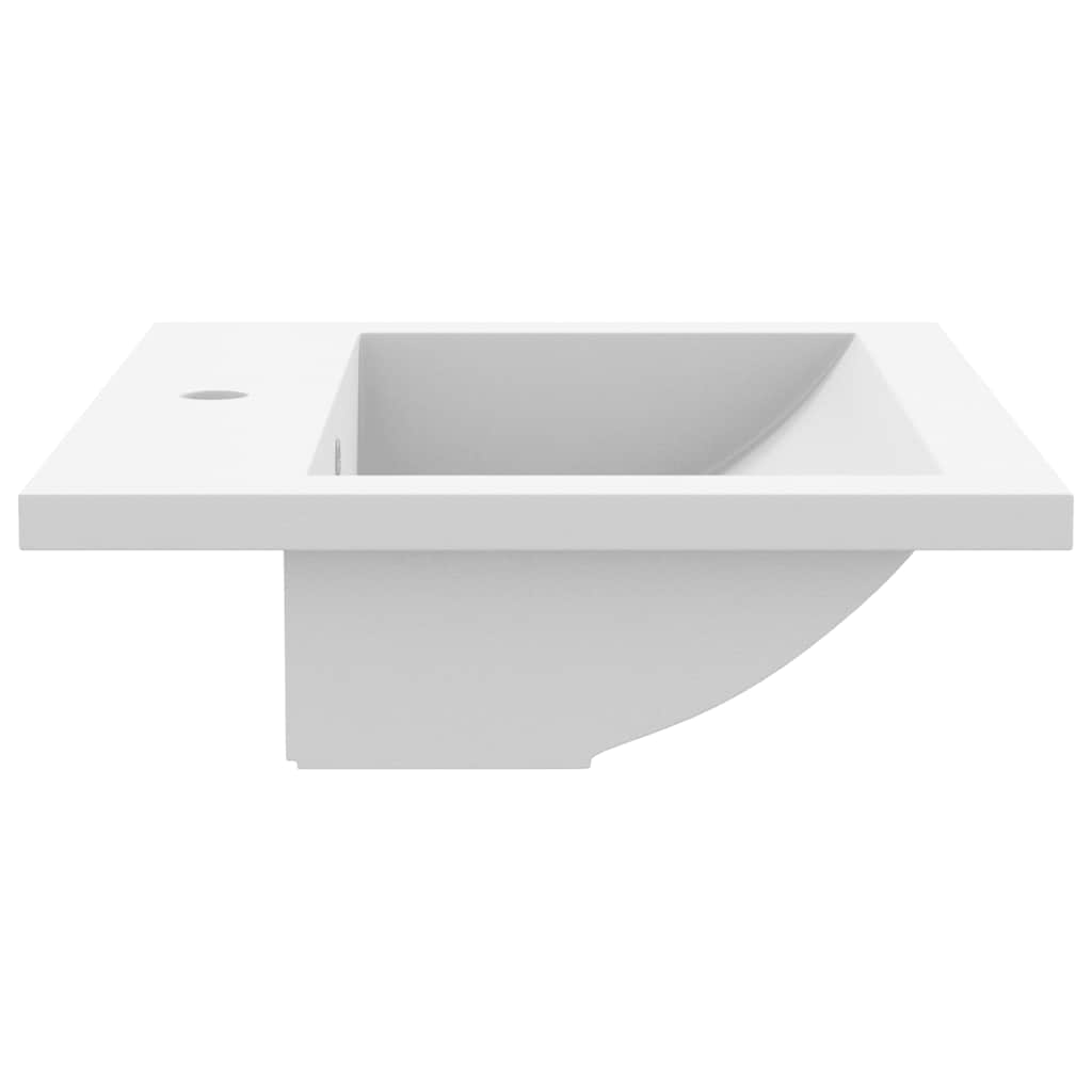 Lavandino in Granito 600x450x120 mm Bianco - homemem39