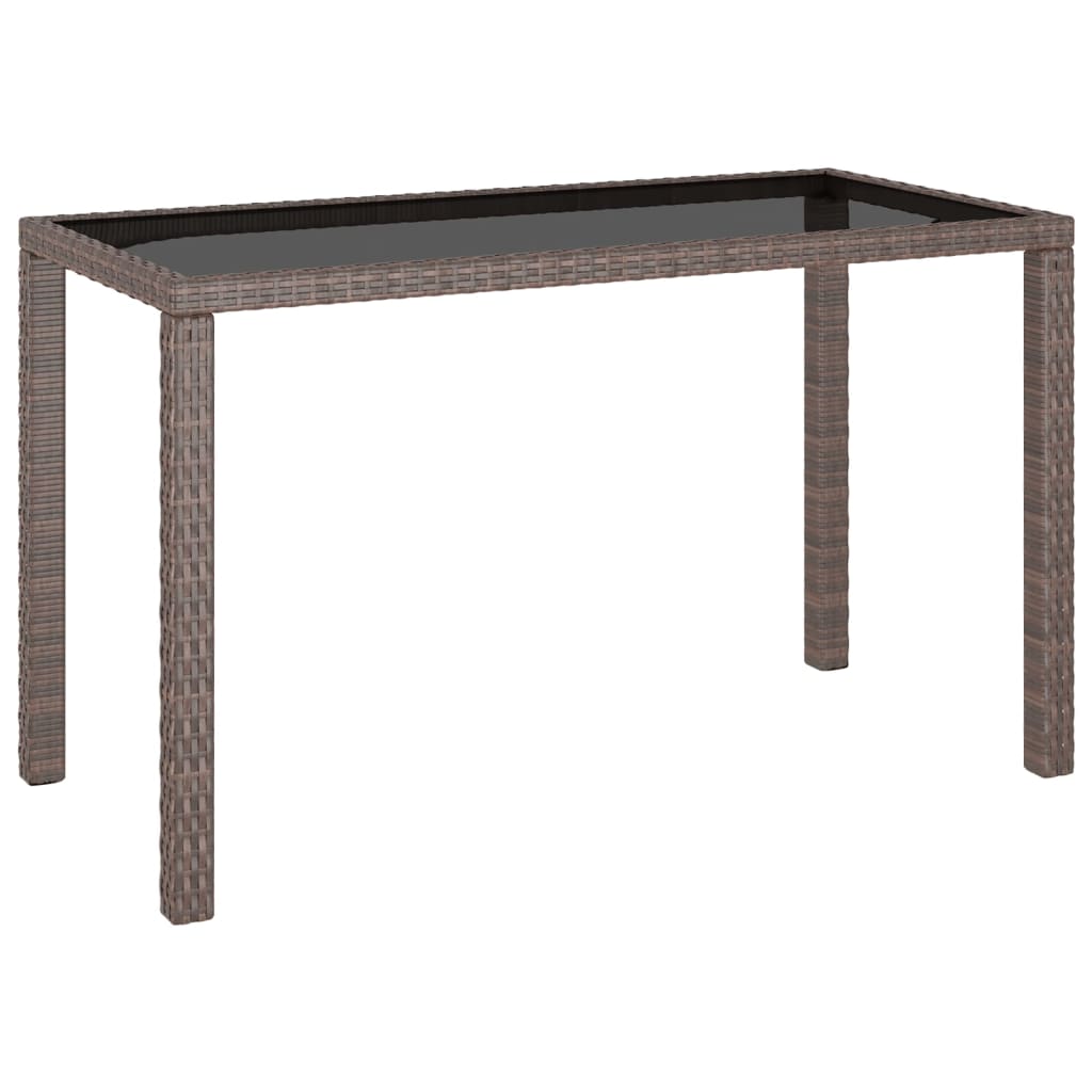 Set da Pranzo da Giardino 6 pz con Cuscini Polyrattan Marrone | homemem39