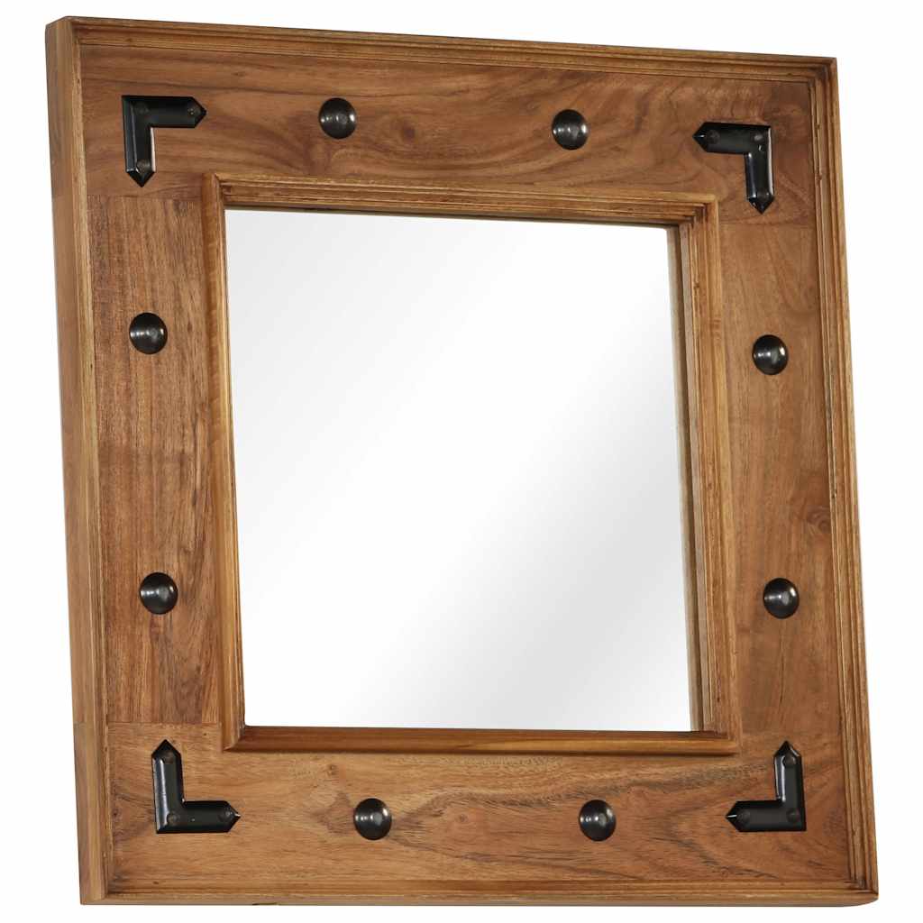 Specchio in Legno Massello di Acacia 50x50 cm | homemem39