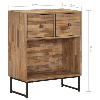 Credenza in Legno di Teak di Recupero 60x30x75 cm | homemem39