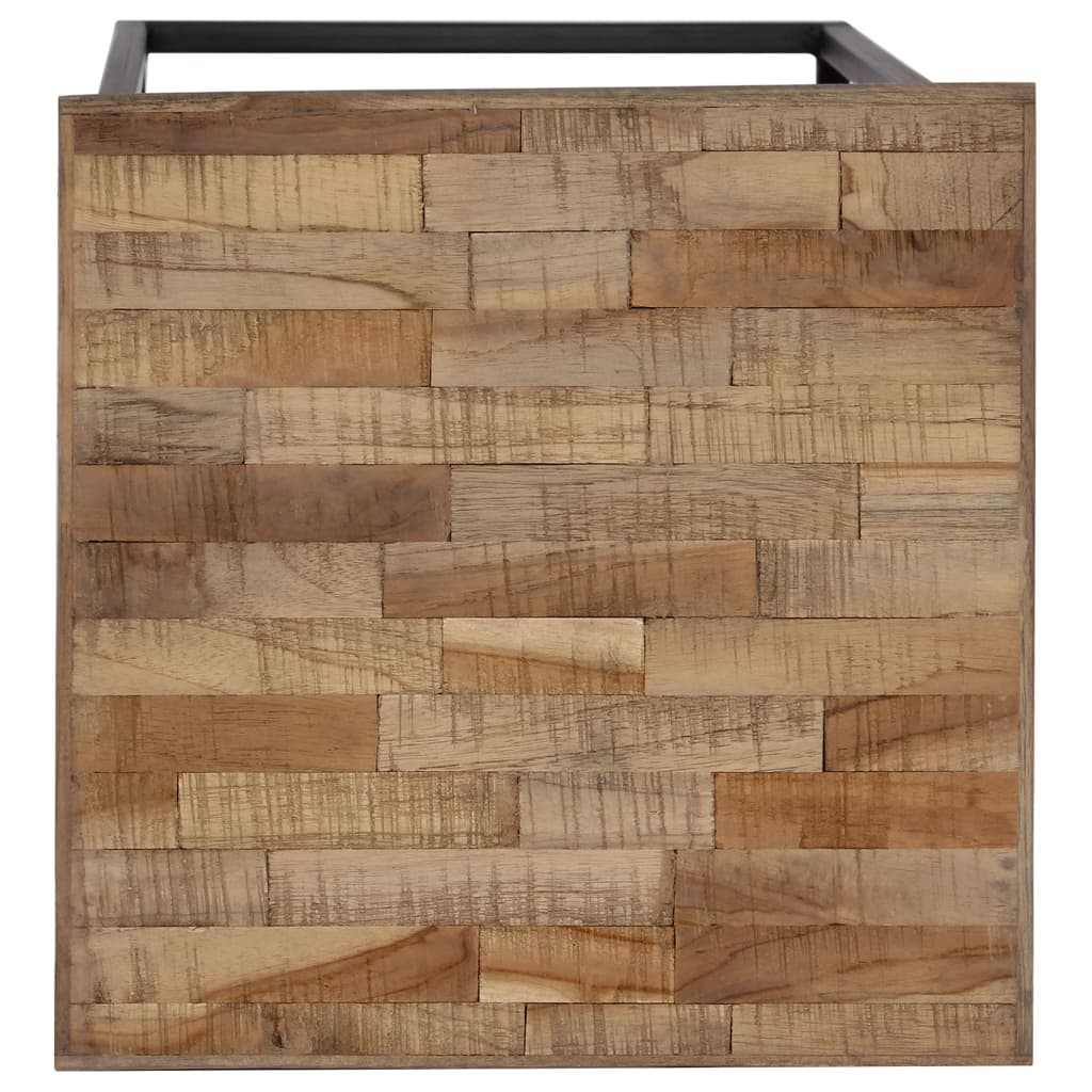 Set Tavolini per Piante 3 pz in Legno di Teak Recuperato | homemem39