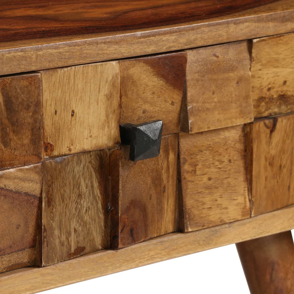 Tavolino da Caffè Legno Massello con Finitura Ambra 110x50x37cm | homemem39