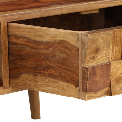 Tavolino da Caffè Legno Massello con Finitura Ambra 110x50x37cm | homemem39