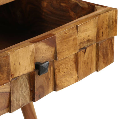 Tavolino da Caffè Legno Massello con Finitura Ambra 110x50x37cm | homemem39