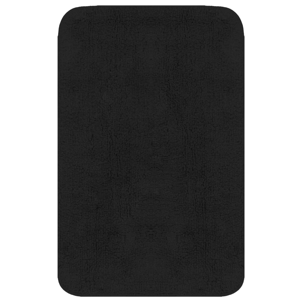 Set Tappetini per Bagno 3 pz in Tessuto Antracite | homemem39