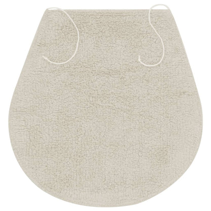 Set Tappetini per Bagno 3 pz in Tessuto Bianco