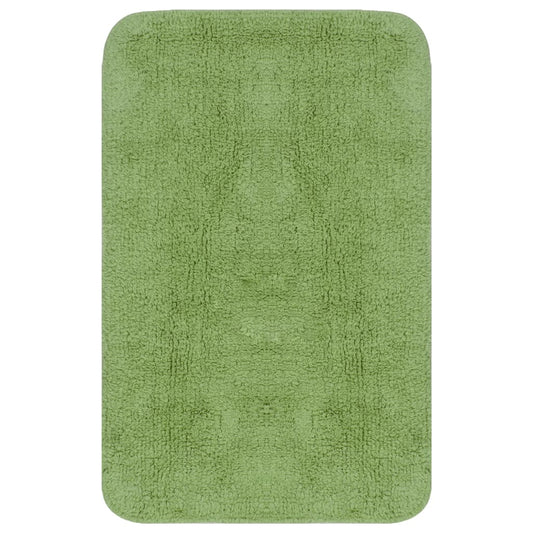 Set Tappetini per Bagno 3 pz in Tessuto Verde | homemem39