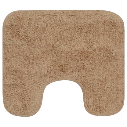 Set Tappetini per Bagno 2 pz in Tessuto Beige | homemem39