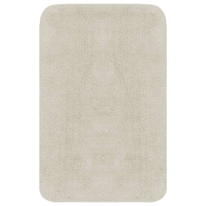 Set Tappetini per Bagno 2 pz in Tessuto Bianco | homemem39