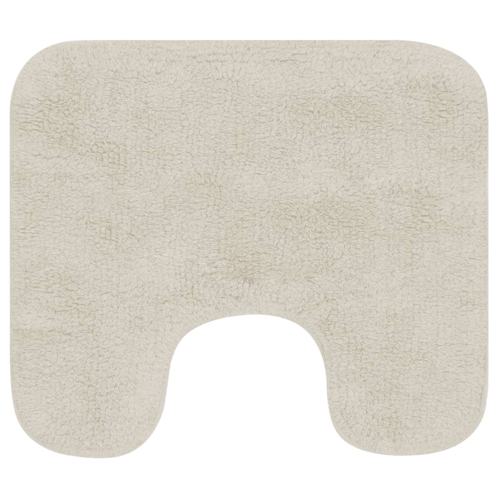 Set Tappetini per Bagno 2 pz in Tessuto Bianco | homemem39