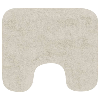 Set Tappetini per Bagno 2 pz in Tessuto Bianco | homemem39