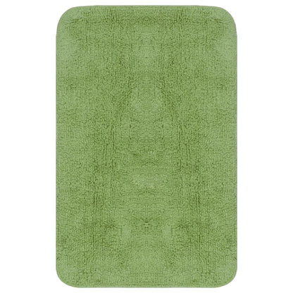 Set Tappetini per Bagno 2 pz in Tessuto Verde | homemem39