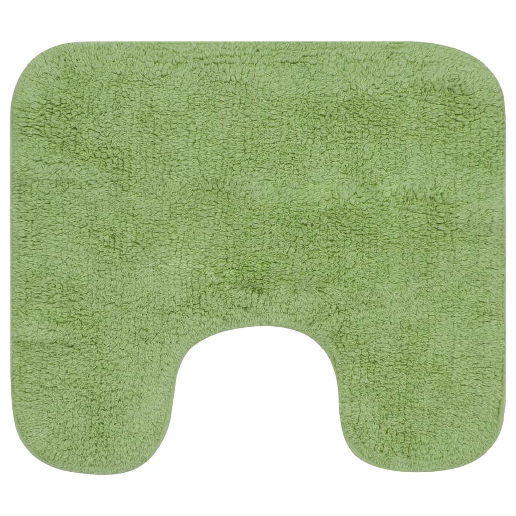 Set Tappetini per Bagno 2 pz in Tessuto Verde | homemem39