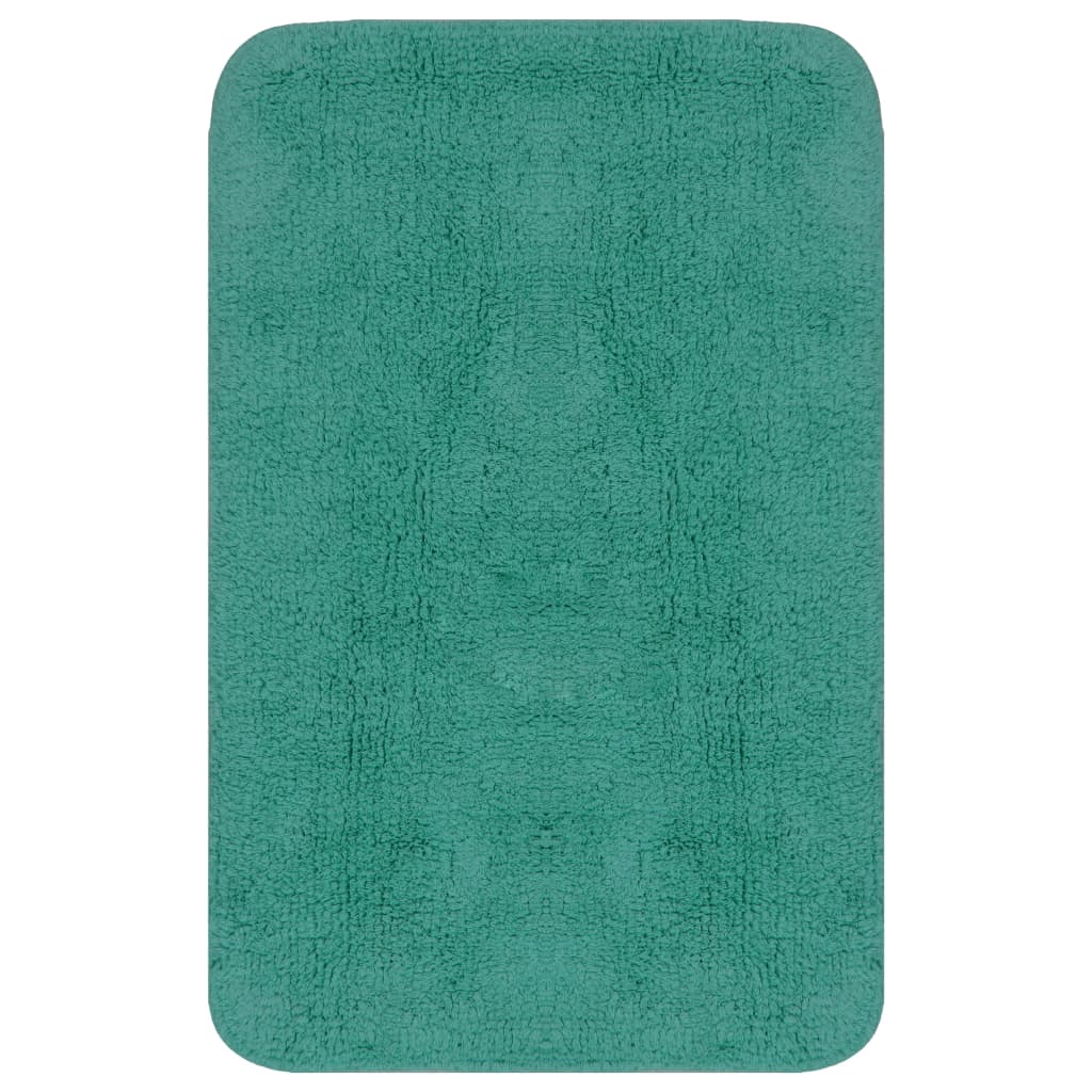 Set Tappetini per Bagno 2 pz in Tessuto Turchese | homemem39