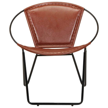 Sedia Marrone in Vera Pelle