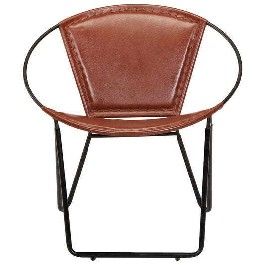 Sedia Marrone in Vera Pelle